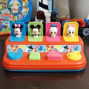 Disney Pop-Up Shape Sorter Playset - Red, Blue, Green, Pink, Yellow